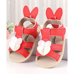 Cute Walk by Babyhug Booties with Velcro Closure - Pink
