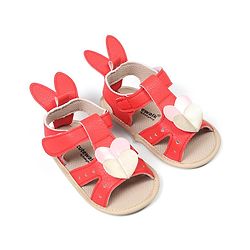 Cute Walk by Babyhug Booties with Velcro Closure - Pink