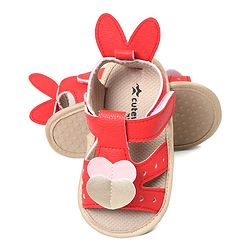 Cute Walk by Babyhug Booties with Velcro Closure - Pink