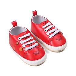 Cute Walk by Babyhug Slip On Booties - Red