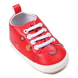 Cute Walk by Babyhug Slip On Booties - Red