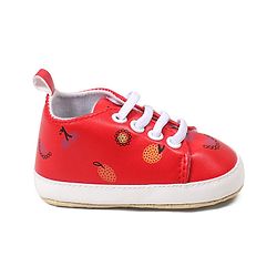Cute Walk by Babyhug Slip On Booties - Red