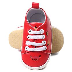 Cute Walk by Babyhug Slip On Booties - Red