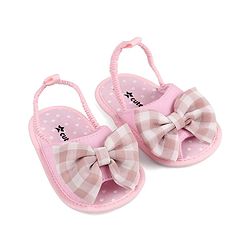 Cute Walk by Babyhug Slip On Booties Bow Applique  - Pink