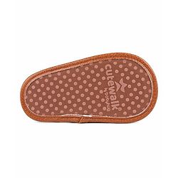Cute Walk by Babyhug Slip On Booties Solid Color - Brown