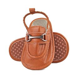 Cute Walk by Babyhug Slip On Booties Solid Color - Brown