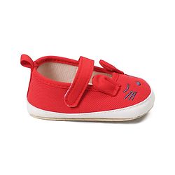 Cute Walk by Babyhug Booties Buuny Design with Velcro Closure - Red
