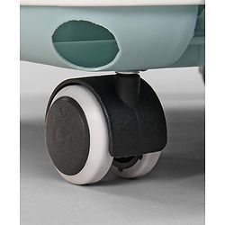 Babyhug 3 in 1 Comfy High Chair Printed Cushion - Blue| High Chair, Feeding Chair & Booster Chair| Adjustable Double Food Tray| Removable PU Leather Seat| Safety Harness| Removable Footrest