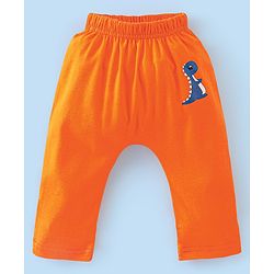 Babyhug Cotton Diaper Pants Stripes & Dino Print Pack of 3 - Blue & Orange