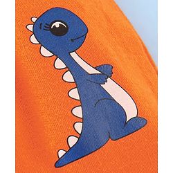 Babyhug Cotton Diaper Pants Stripes & Dino Print Pack of 3 - Blue & Orange