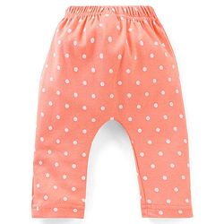 Babyhug Cotton Diaper Pants Striped & Printed Pack of 3 - Peach Blue & Pink