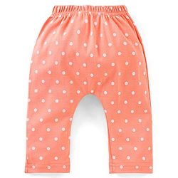 Babyhug Cotton Diaper Pants Striped & Printed Pack of 3 - Peach Blue & Pink