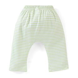 Babyhug Cotton Diaper Pants Striped & Printed Pack of 3 - Peach Blue & Pink