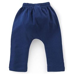 Babyhug Cotton Full Length Diaper Pants Stripes & Alligator Print Pack of 3- Blue Green & White