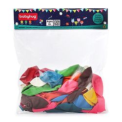 Babyhug Balloons Multicolor - Pack of 50 Pieces