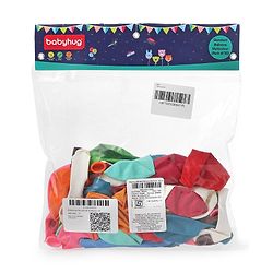 Babyhug Balloons Multicolor - Pack of 50 Pieces