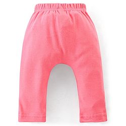 Babyhug Cotton Ankle Length Diaper Pants Floral & Dot Print Pack of 3- Pink White & Purple
