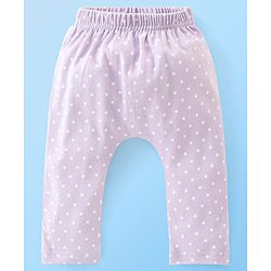 Babyhug Cotton Full Length Diaper Pants Butterfly & Floral Print Pack Of 3- Yellow White & Purple