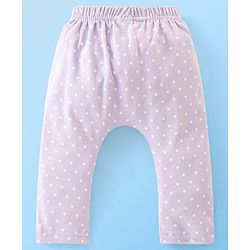 Babyhug Cotton Full Length Diaper Pants Butterfly & Floral Print Pack Of 3- Yellow White & Purple