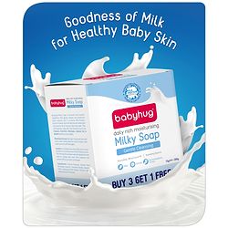 Babyhug Daily Rich Moisturising Milky Soap - 75 g