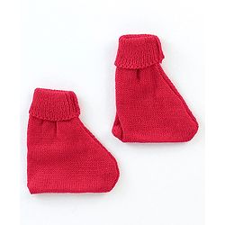 Babyhug Knit Full Sleeves Baby Sweater Set - Navy & Red