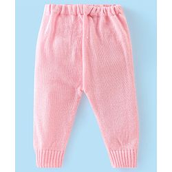 Babyhug Full Sleeves Baby Sweater Set with Cap & Booties Striped Design - Pink