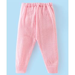 Babyhug Full Sleeves Baby Sweater Set with Cap & Booties Striped Design - Pink