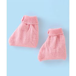 Babyhug Full Sleeves Baby Sweater Set with Cap & Booties Striped Design - Pink