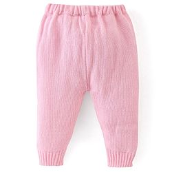 Babyhug Full Sleeves Sweater Set Striped with Cap - Pink