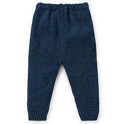 Babyhug Knitted Full Sleeves Sweater Set with Cap & Booties Cable Knit Design - Blue