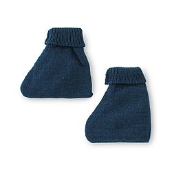 Babyhug Knitted Full Sleeves Sweater Set with Cap & Booties Cable Knit Design - Blue