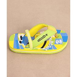 Cute Walk by Babyhug Slip On Flip Flops Minions Print - Yellow