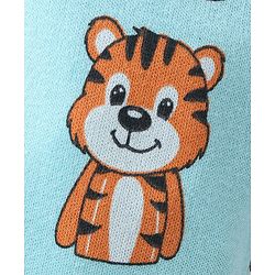 Babyhug Cotton Knee Length Diaper Pants Striped & Wild Animals Printed Pack of 3 - Yellow & Blue