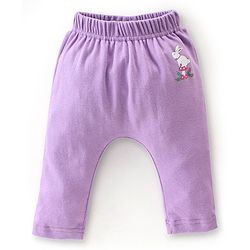 Babyhug Cotton Knit Full Length Diaper Pants Floral Printed Pack of 3 - Multicolour