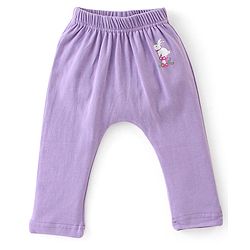 Babyhug Cotton Knit Full Length Diaper Pants Floral Printed Pack of 3 - Multicolour