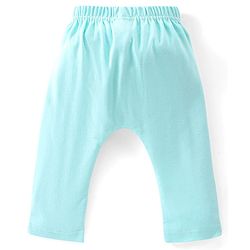 Babyhug Cotton Full Length Diaper Pants Striped & Elephant Printed Pack of 3 - Orange & Blue