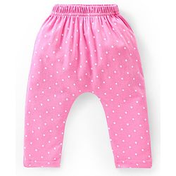 Babyhug Cotton Knee Length Diaper Leggings Floral Print Pack of 3 - Pink & Lilac