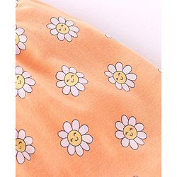 Babyhug Cotton Knee Length Diaper Leggings Floral Print Pack of 3 - Pink & Lilac