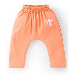 Babyhug Cotton Full Length Stars Printed Diaper Pants Pack of 3  - Blue Orange & White