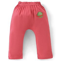 Babyhug Cotton Knit Full Length Diaper Pants Planets Print Pack of 3 - Multicolour