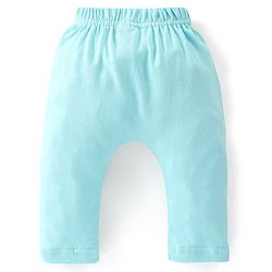 Babyhug Cotton Knit Knee Length Diaper Pants Striped & Stars Printed Pack of 3 - Orange & Blue