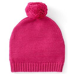 Babyhug Organic Cotton Knit Full Sleeves Sweater Set with Cap & Reindeer Design - Dark Pink