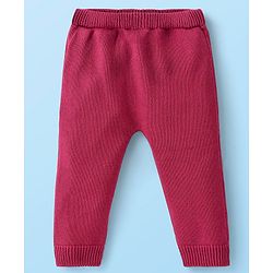 Babyhug Organic Cotton Full Sleeves Striped Baby Sweater Set Heart Design - Multicolor