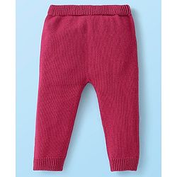 Babyhug Organic Cotton Full Sleeves Striped Baby Sweater Set Heart Design - Multicolor