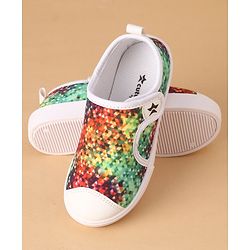 Cute Walk by Babyhug Velcro Closure Gradient Printed Casual Shoes - Green