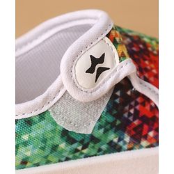 Cute Walk by Babyhug Velcro Closure Gradient Printed Casual Shoes - Green