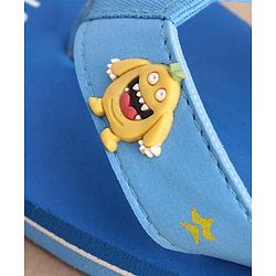 Cute Walk by Babyhug Flip Flops Monster Print - Blue