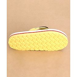Cute Walk Slip On Style Watermelon Graphic & Applique Flip Flops - Yellow