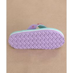 Cute Walk by Babyhug Slip On Flip Flops Floral Print - Blue
