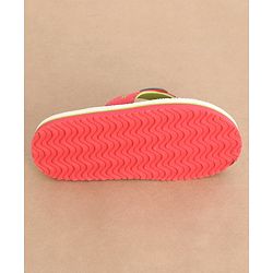 Cute Walk by Babyhug Slip On Style Fruits Graphics and Applique Flip Flops - Pink